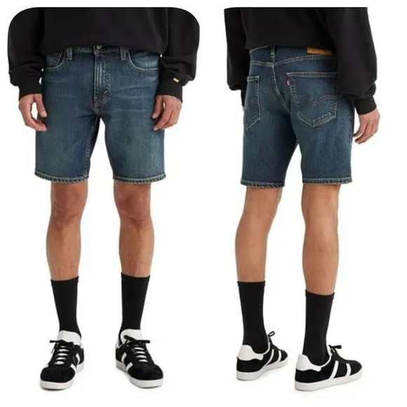 LEVI'S 412 slim shorts - blue Sz 29x9 - Picture 1 of 11